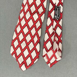 Gallieni Neck Tie Milano‎ italy VTG Classy Red 100% Silk Business Law